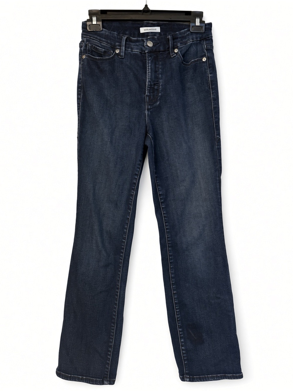 Good American Good Straight Dark Blue Jeans Size 6/28 excellent condition denim